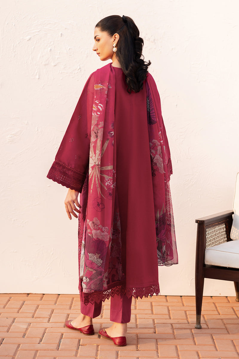 BAROQUE - 3PC Chickenkari Lawn Shirt And Printed Dupatta With Trouser