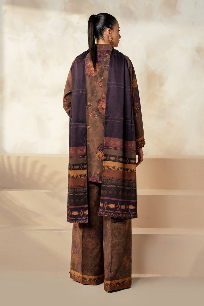 Baroque - 3PC DIGITAL PRINTED LAWN SHIRT WITH PRINTED LAWN TROUSER