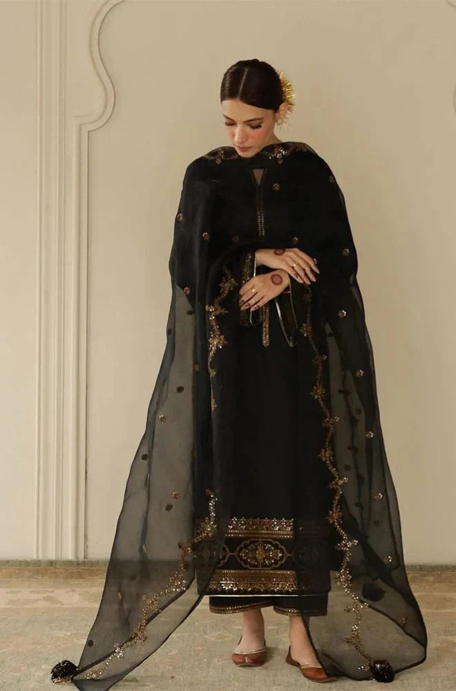 Dyot Embroidered Dhanak Three Piece Dyot-793 Unstiched
