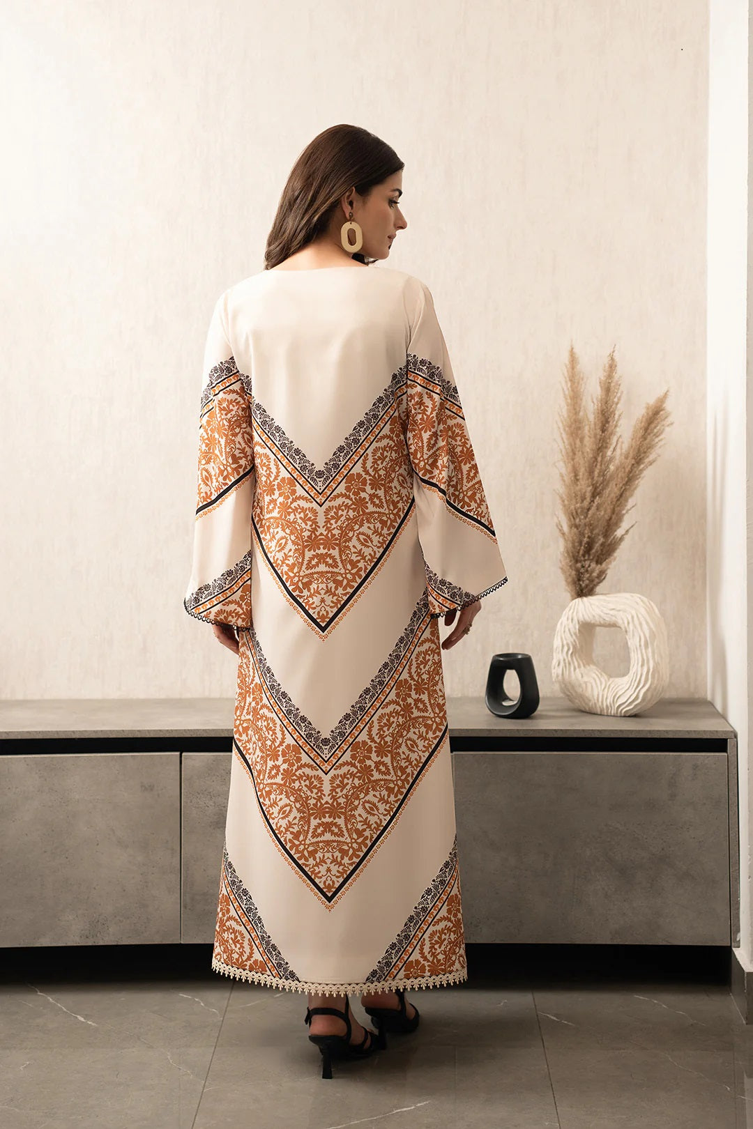 Lulusar NC-501 3PC Shamoz silk printed shirt & trouser with pure organza dupatta Unstiched