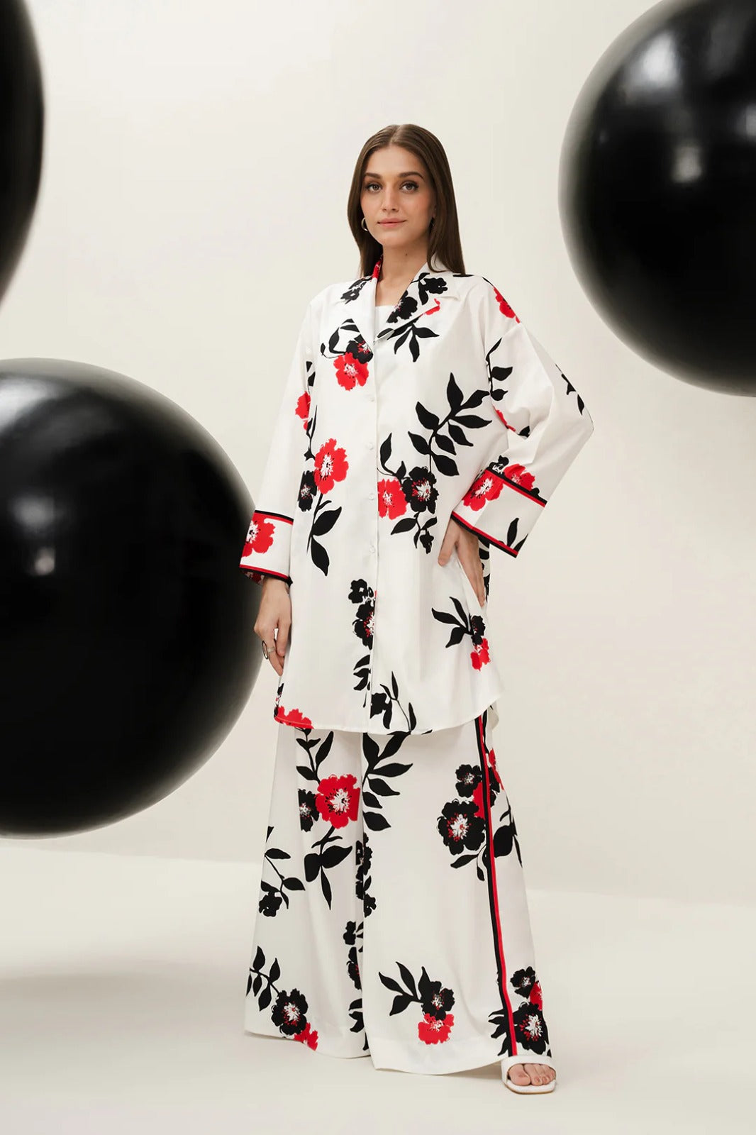 LULUSAR SILK PRINTED 2PC UNSTICHED