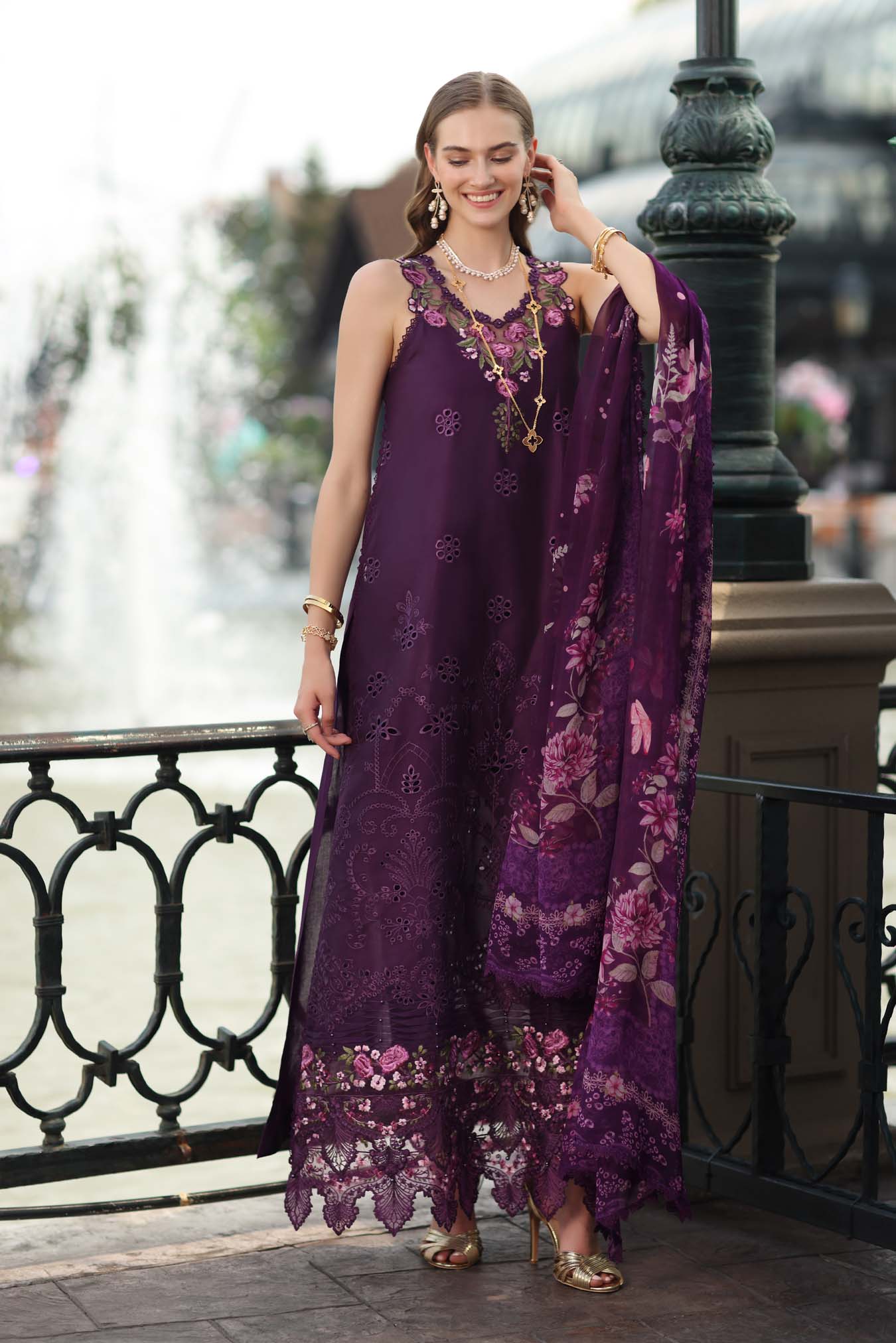 NOOR BY SADIA ASAD EMBROIDERED LAWN 3PC UNSTICHED