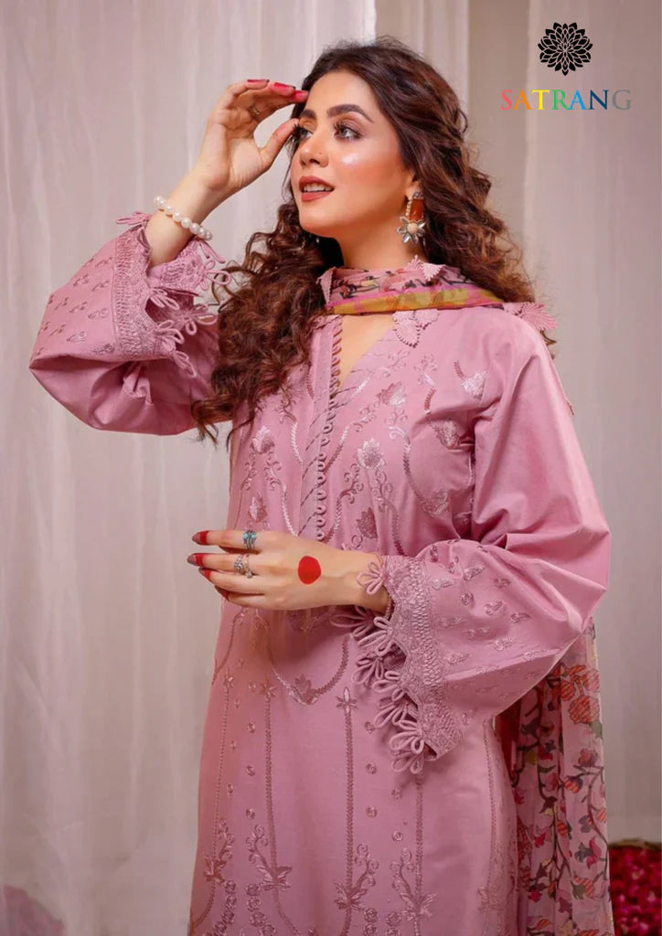 URGE EMBROIDERED DHANAK 3PC UNSTICHED