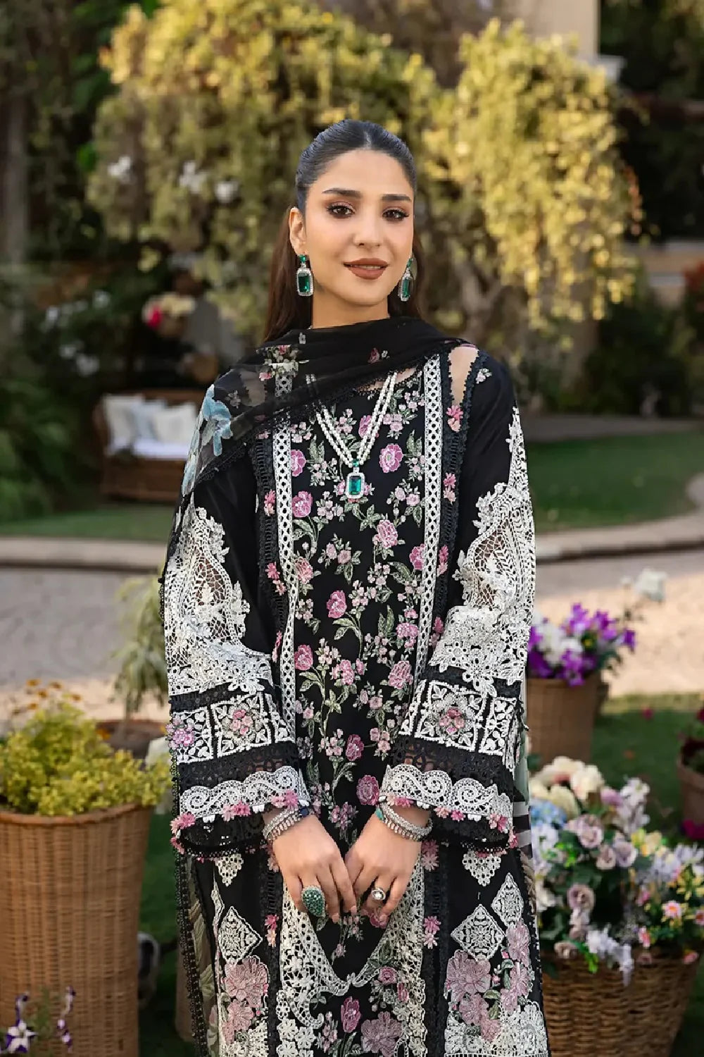 SOBIA NAZIR EMBROIDERED LAWN 3PC UNSTICHED
