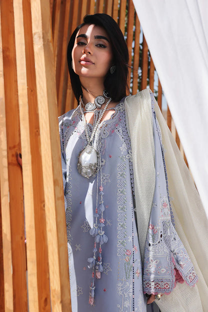 QALMQAR EMBROIDERED LAWN 3PC UNSTICHED