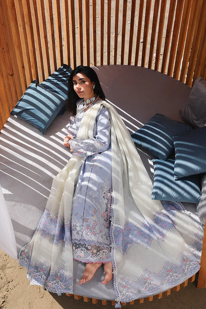QALMQAR EMBROIDERED LAWN 3PC UNSTICHED