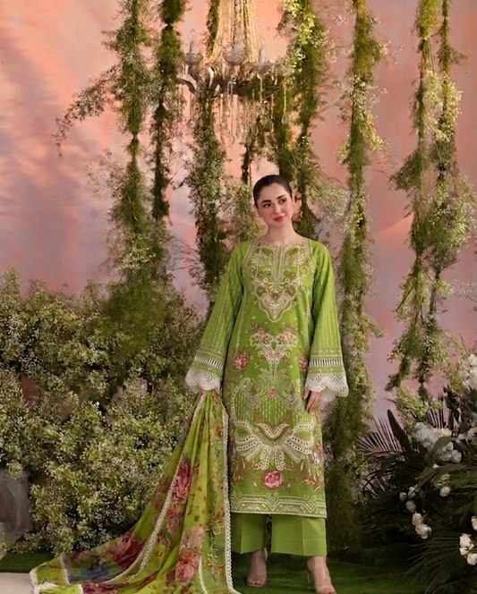 SOBIA NAZIR EMBROIDERED LAWN 3PC UNSTICHED