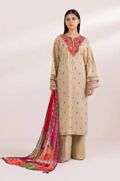 sapphire Three Piece Winter Collection D-0751 Unstiched