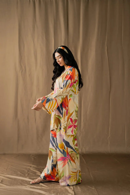 NC-1092 Printed Airjet Viscous Silk two Piece Unstiched