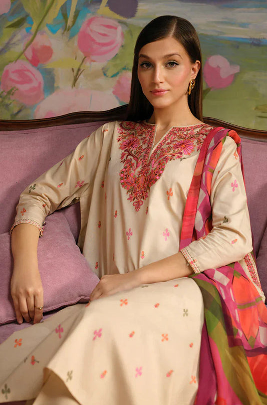 sapphire Three Piece Winter Collection D-0751 Unstiched