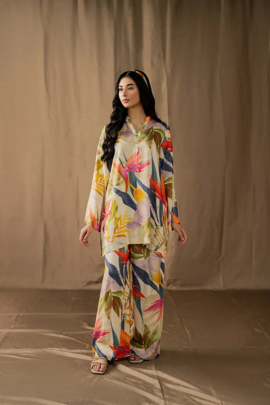 NC-1092 Printed Airjet Viscous Silk two Piece Unstiched