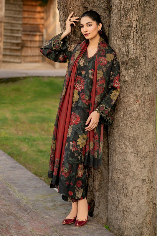 Maria.B Three piece printed karandi