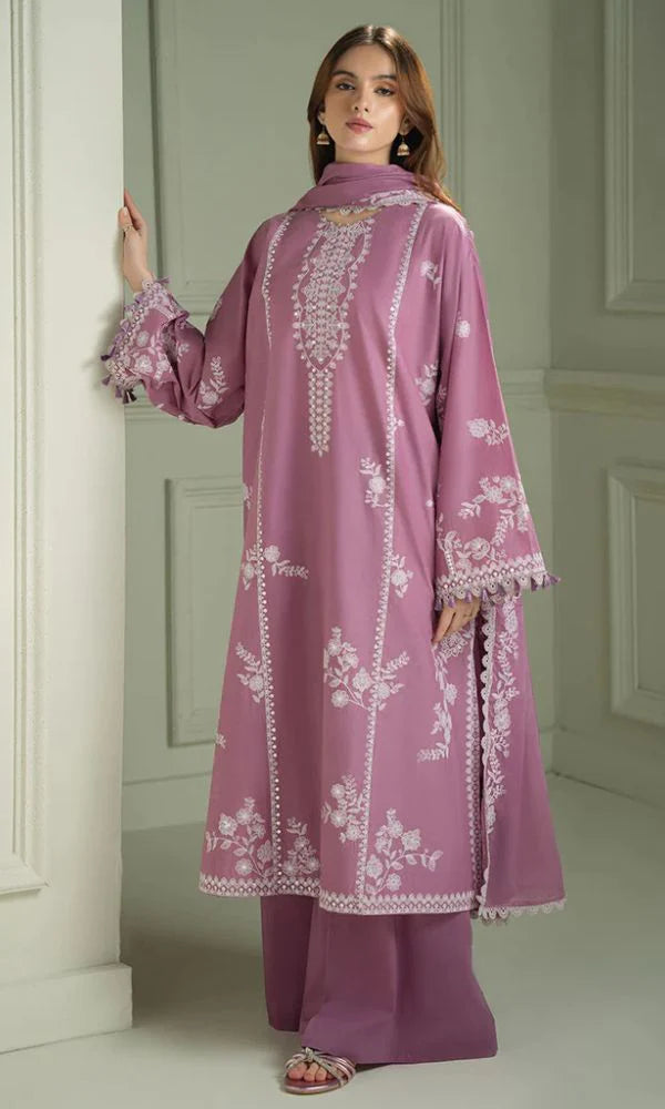 MARIA.B EMBROIDERED LAWN 3PC UNSTICHED