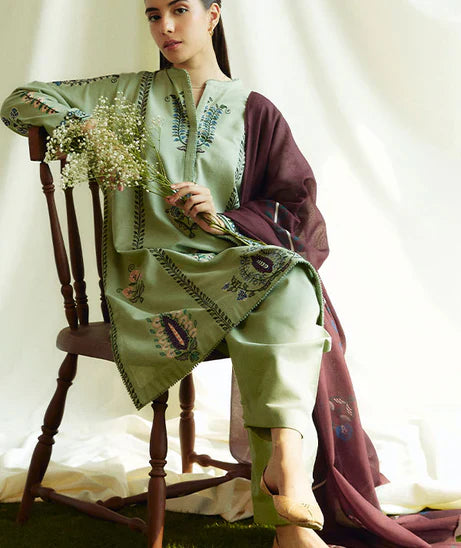 ASLING EMBROIDERED LAWN 3PC UNSTICHED