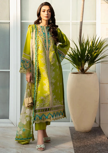 BIN ILLYAS EMBROIDERED LAWN 3PC UNSTICHED