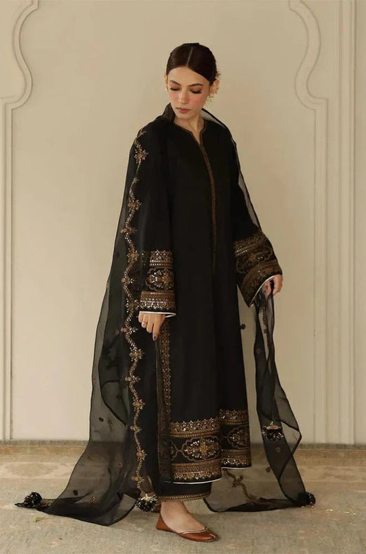 Dyot Embroidered Dhanak Three Piece Dyot-793 Unstiched