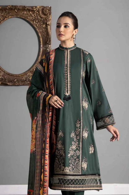 sapphire Embroidered Dhanak Three Piece SP-747 Unstiched