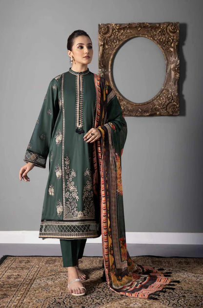 sapphire Embroidered Dhanak Three Piece SP-747 Unstiched