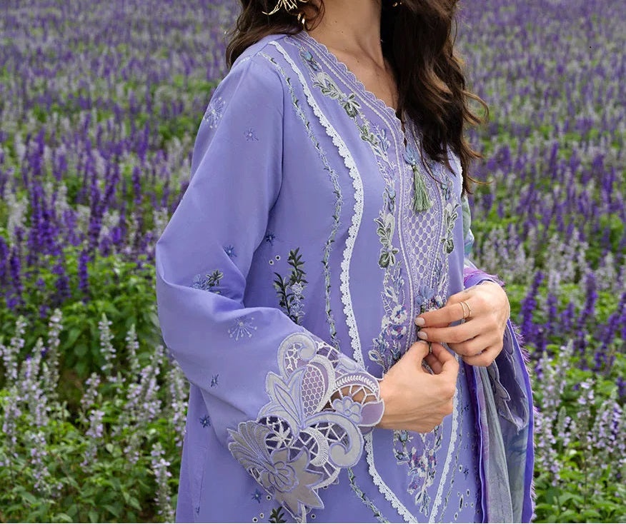 MUSHQ EMBROIDERED 3PC LAWN UNSTICHED