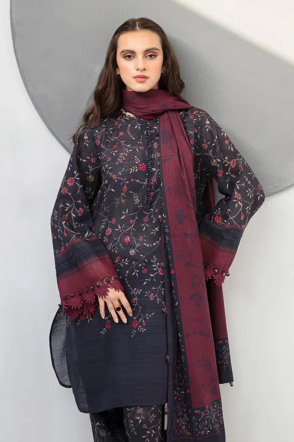 Baroque D-801 Printed three  piece