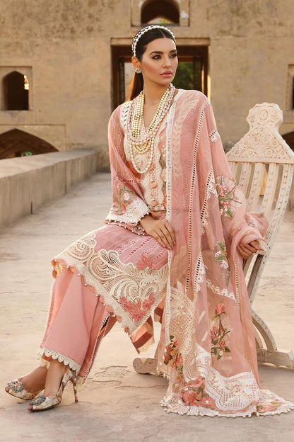 CRIMSON EMBROIDERED LAWN 3PC UNSTICHED