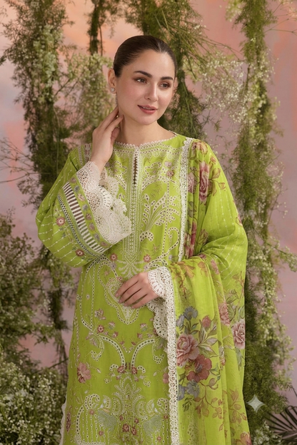 SOBIA NAZIR EMBROIDERED LAWN 3PC UNSTICHED