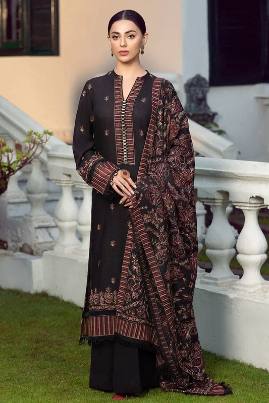 Bareeze D-743 Embroidered Dhanak Three Piece Winter Collection Unstiched