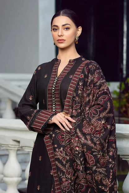 Bareeze D-743 Embroidered Dhanak Three Piece Winter Collection Unstiched