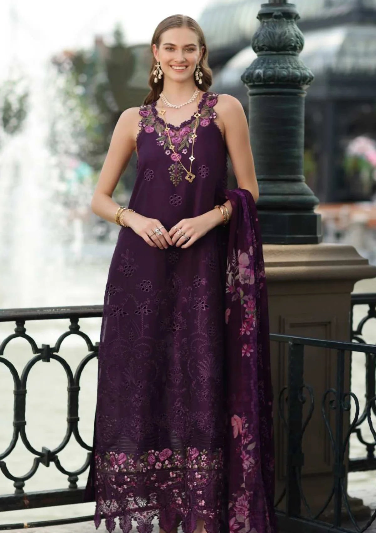 NOOR BY SADIA ASAD EMBROIDERED LAWN 3PC UNSTICHED