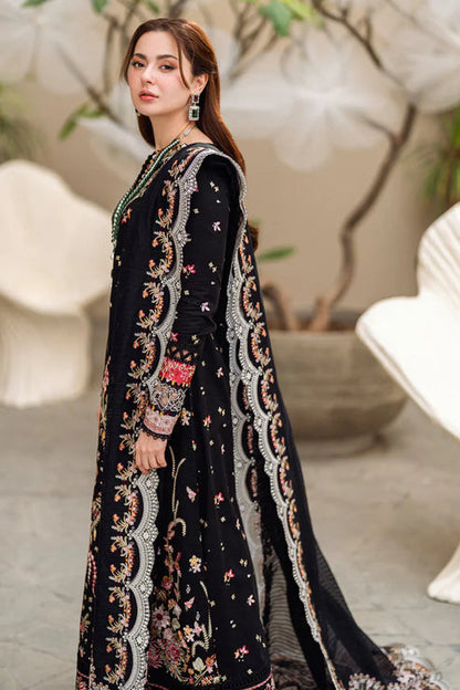 Qalamkar - 3PC embroidered Lawn Shirt And Printed Dupatta With Trouser