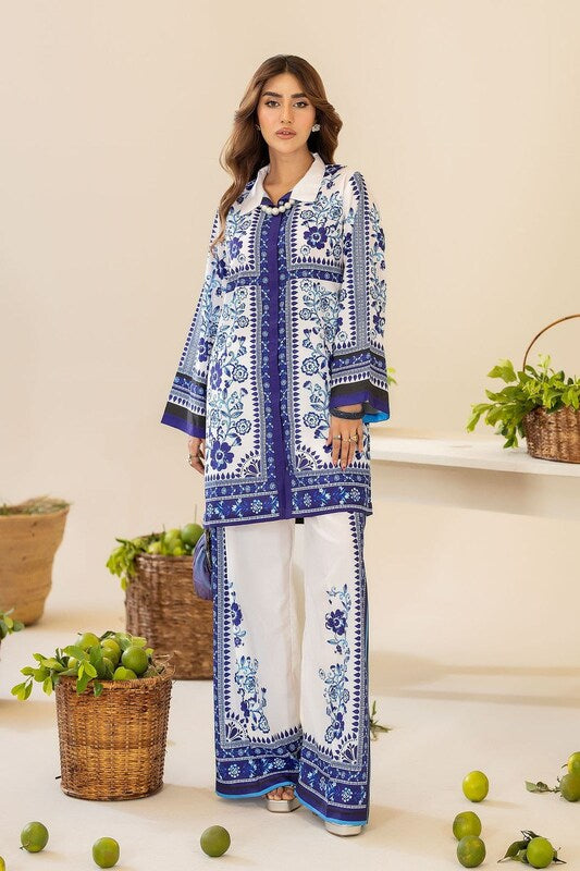 Lulusar NC-507 2PC Shamoz silk shirt & trouser Unstiched