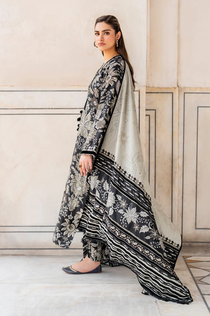 Baroque D-786 3Pc Printed karandi Unstiched