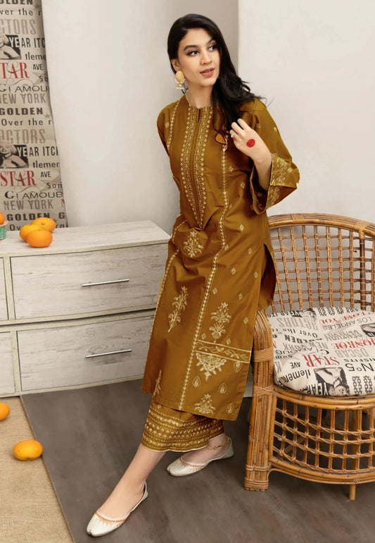 URGE EMBROIDERED DHANAK 2PC UNSTICHED