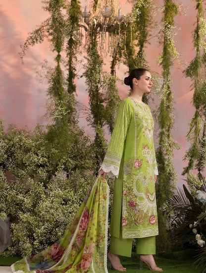 SOBIA NAZIR EMBROIDERED LAWN 3PC UNSTICHED