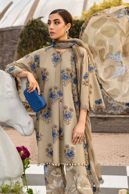 M-Print 1045 Lawn Digital Printed Three Piece