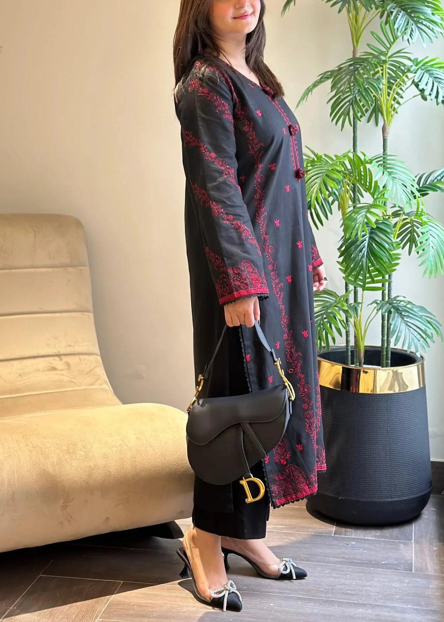 2PC DHANAK EMBROIDERED UNSTICHED - JAZMIN