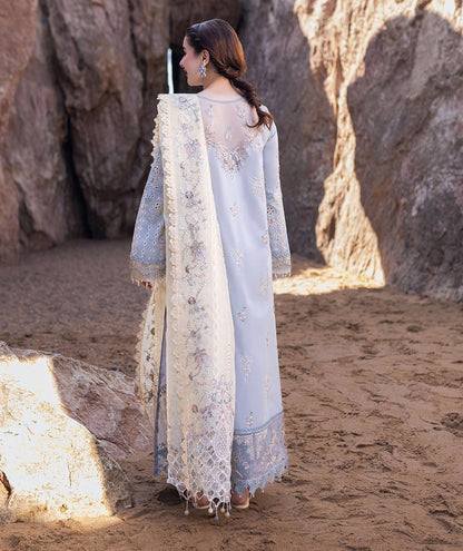 QALAMKAR EMBROIDERED DHANAK 3PC UNSTCHED