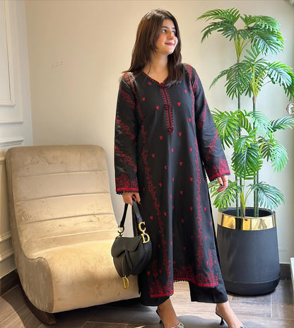 2PC DHANAK EMBROIDERED UNSTICHED - JAZMIN