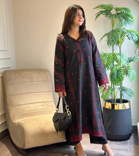 2PC DHANAK EMBROIDERED UNSTICHED - JAZMIN