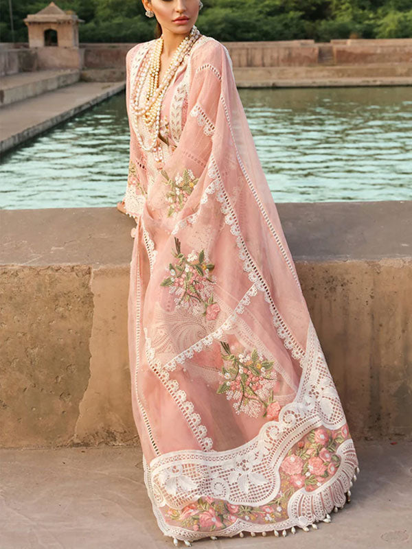 CRIMSON EMBROIDERED LAWN 3PC UNSTICHED