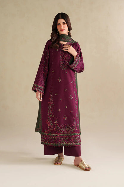 IZNK EMBROIDERED LAWN 3PC UNSTICHED