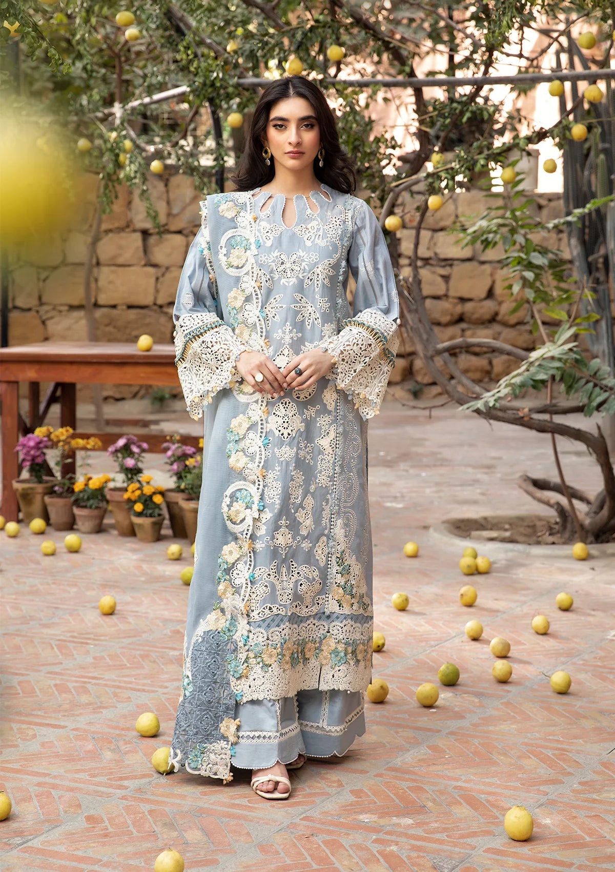 JAZMIN EMBROIDERED LAWN 3PC UNSTICHED