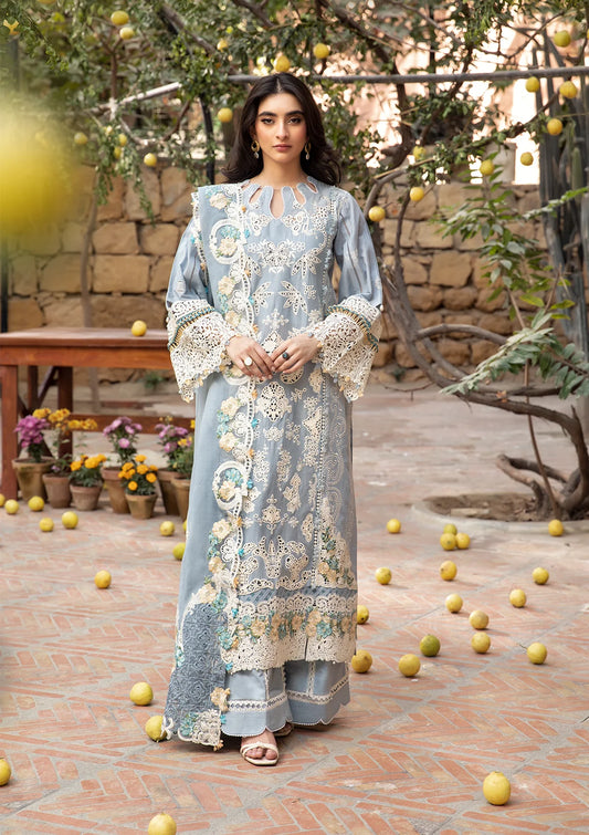 JAZMIN EMBROIDERED LAWN 3PC UNSTICHED