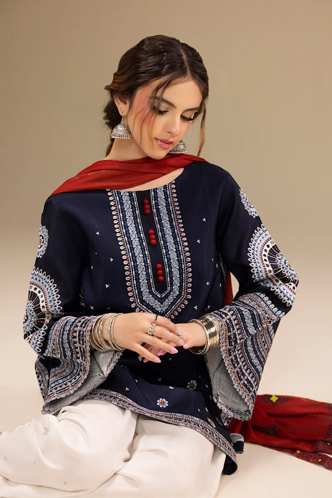 Sapphire Embroidered Dhanak Three Piece SPL-934 Unstiched