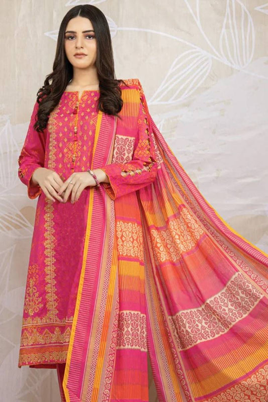 D#718 karandi Printed Three Piece winter Collection Unstiched