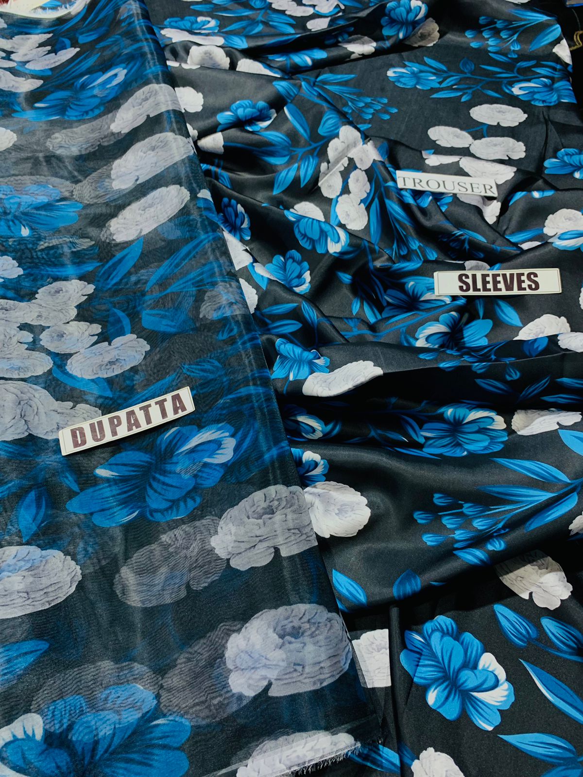 NC-840 Printed Airjet Viscous Silk Three Piece Unstiched