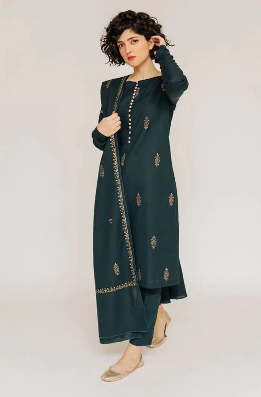 jazminThree Piece Winter Collection J-0758 Unstiched