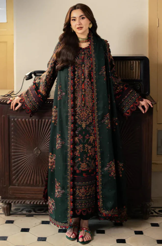 3PC LAWN UNSTICHED EMBROIDERED - ASIMJOFA