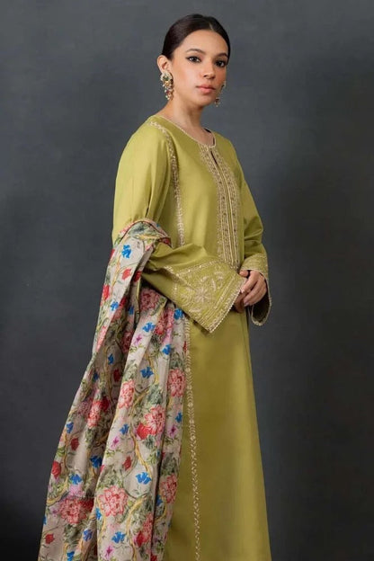 sapphire  Embroidered lawn Three Piece sp-36