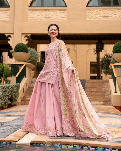 FAIZA SAQLAIN EMBROIDERED LAWN 3PC UNSTICHED